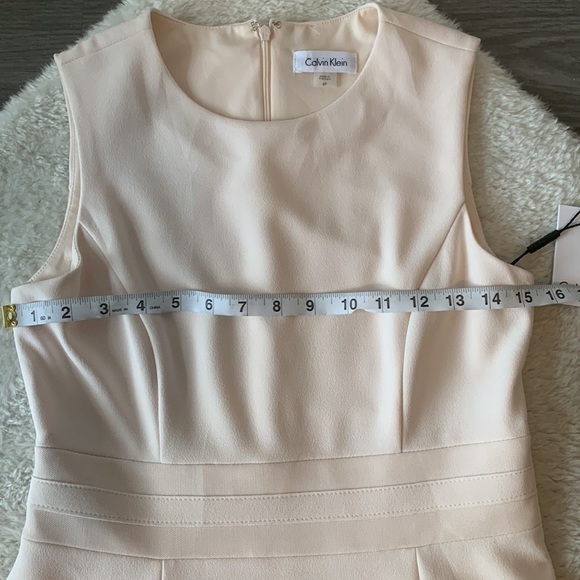 NEW! Calvin Klein Fit & Flare Petite Pink Evening Dress Size 6P - Picture 15 of 17